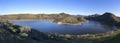 Lake Hodges Panoramic Landscape From Fletcher Point in San Dieguito River Park Royalty Free Stock Photo