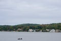 Lake Hopatcong, New Jersey, on a cloudy autumn afternoon