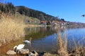 Lake Hopfensee and the village Hopfen