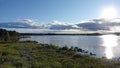 Lake Hornavan near Arjeplog in summer in Lapland, Sweden