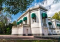 Lake house at Chapultepec Park in Mexico City Royalty Free Stock Photo