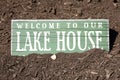 Lake House Sign Royalty Free Stock Photo