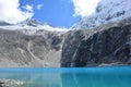 The 69 lake, in HuascarÃÂ¡n National Park, Peru Royalty Free Stock Photo