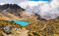 Lake at the Huaytapallana mountain range in Huancayo, Peru Royalty Free Stock Photo
