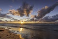 Lake Huron Beach at Sunset - Ontario, Canada Royalty Free Stock Photo