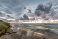 Lake Huron Beach at Sunset Royalty Free Stock Photo