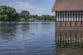 The lake in the Hyde Park, London. Royalty Free Stock Photo