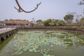 Lake in the Imperial City of Hue, Vietnam Royalty Free Stock Photo