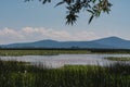 Agency Lake in Southern Oregon near Klamath Falls Royalty Free Stock Photo