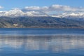 Lake Ioannina and Pindus Mountains, Epirus Royalty Free Stock Photo