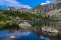 lake Iridescent about the mountain Sleeping Sayan