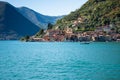 Lake Iseo, fishermen village Peschiera Maraglio on Monte Isola, Italy.