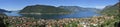 Lake Iseo panorama Royalty Free Stock Photo