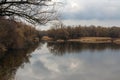 Lake on the island of Khortytsia in Zaporozhye. Ukraine