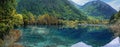 Lake in jiuzhaigou national park, Sichuan, china Royalty Free Stock Photo