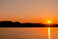 Lake Jocassee sunrise Royalty Free Stock Photo