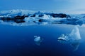 Lake of Jokulsarlon, south of Iceland