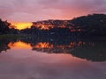 Lake Jonge which is located in Semanu Village, Gunungkidul, Yogyakarta Royalty Free Stock Photo