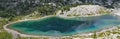 Lake in Julian Alps - panorama