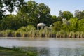 At the lake of Karolyi Castle in Nagymagocs Royalty Free Stock Photo