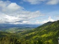 Lake Kerinci can be seen from the top of the hill during the day Royalty Free Stock Photo
