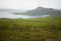 Lake Kilpisjarvi and Malla fells Royalty Free Stock Photo