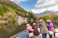 Lake Kinrinko in Yufuin Town Oita, Japan Royalty Free Stock Photo