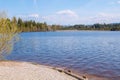 Lake kirchsee upper bavaria in summer