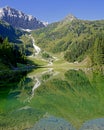 Lake Klapfsee and mountain Porze