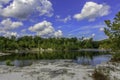 Lake at Klondike Park in Augusta Missouri Royalty Free Stock Photo