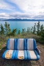 Lake Kluane, Yukon, With Couch And Sky