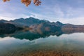 Lake Kochel in autumn, Germany. Royalty Free Stock Photo