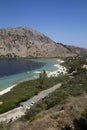 Lake kournas in Crete Royalty Free Stock Photo