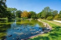 Lake at Krasinski Palace Gardens - Warsaw, Poland Royalty Free Stock Photo