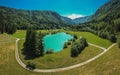 Lake Kreda in Radovna valley Royalty Free Stock Photo