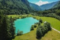 Lake Kreda in Radovna valley Royalty Free Stock Photo