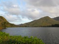 Lake at Kylemore Abbey Castle, Connemara, Galway, Ireland Royalty Free Stock Photo