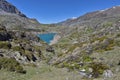 Lake lac des Gloriettes in the French Pyrenees