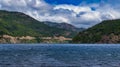 Lake Lacar landscape, san martin de los andes Royalty Free Stock Photo