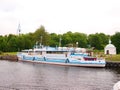 Ships and boats of Lake Ladoga. Lake Ladoga in the north of Russia. Royalty Free Stock Photo