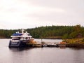 Ships and boats of Lake Ladoga. Lake Ladoga in the north of Russia. Royalty Free Stock Photo