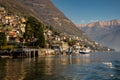 Lake - Lago di Como. Moltrasio village on the west shore of the lake.