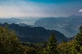 Iseo lake, Brescia, Lombardy, Italy. Landscape view. Royalty Free Stock Photo