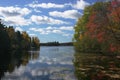 Lake Landscape in Early Fall Royalty Free Stock Photo