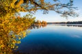 Lake landscape at fall Royalty Free Stock Photo