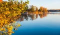 Lake landscape at fall Royalty Free Stock Photo