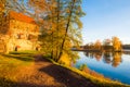 Lake landscape at fall Royalty Free Stock Photo