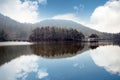 Lake landscape in lushan Royalty Free Stock Photo