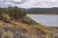 Lake and landscape near Prineville  Oregon Royalty Free Stock Photo