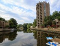 Lake Landscape: Urban Lifestyle Reston VA Royalty Free Stock Photo